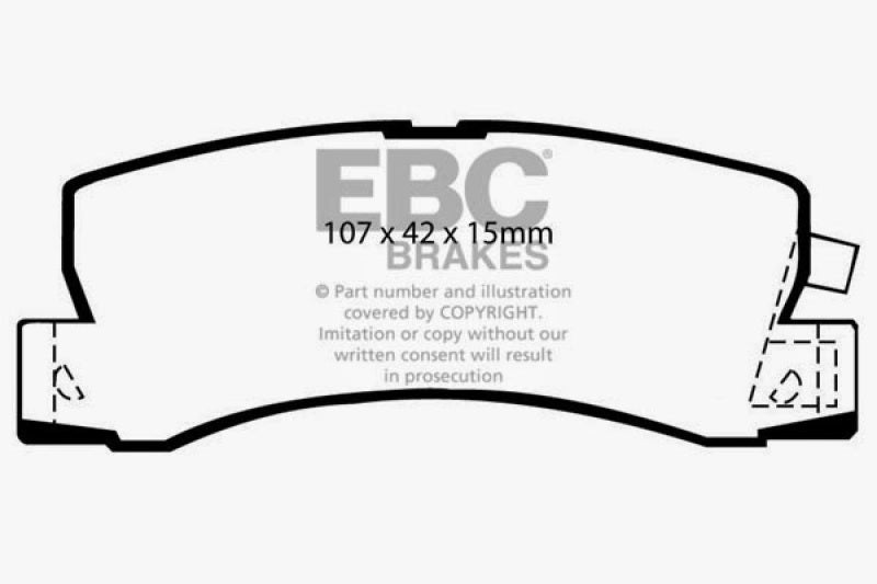 EBC 90-91 Lexus ES250 2.5 Ultimax2 Rear Brake Pads