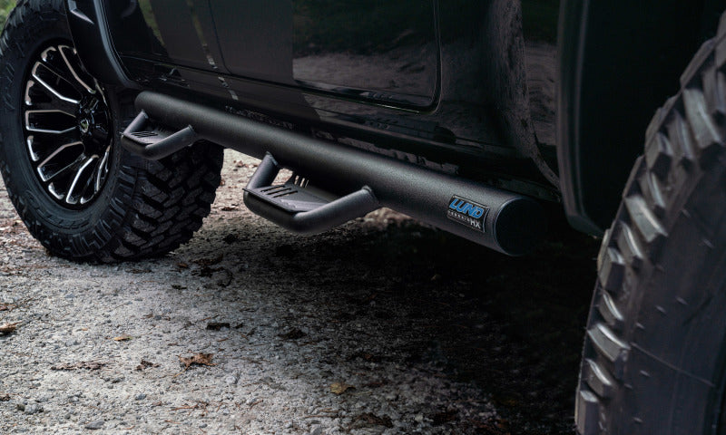 Lund 99-16 Ford F-250 Super Duty SuperCab Terrain HX Step Nerf Bars - Black