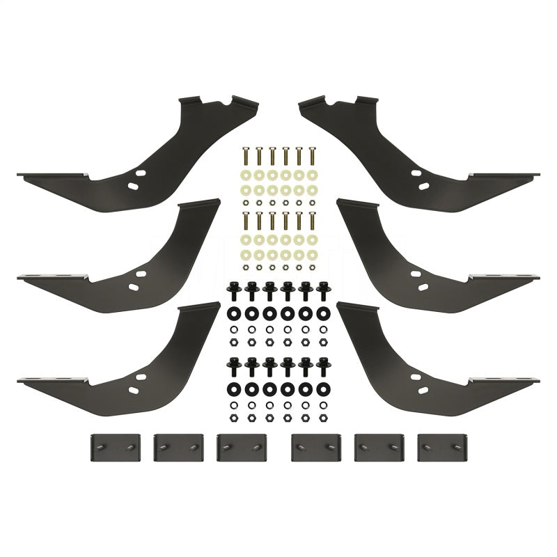 Westin 99-16 Ford F-250/350/450/550HD Reg/Supr Cab/Crew Premier Oval Nerf Step Bar Mount Kit - Blk