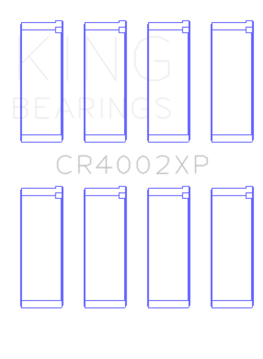 King Mazda B6 / B6-T 1.6-1.8L (Size STDX) XP Tri-Metal Performance Connecting Rod Bearing - Set of 4