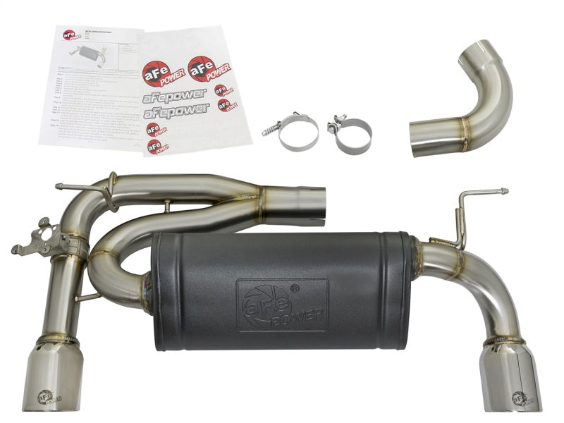 aFe MACHForce XP 16-17 BMW 340i/iX 440i/iX L6-3.0L (t) SS Axle-Back Exhaust w/Polished Tips