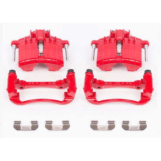 Power Stop 04-05 Chevrolet Classic Front Red Calipers w/Brackets - Pair