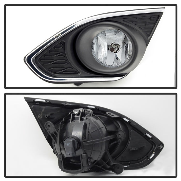 Spyder Chevy Spark 2013-2015 OEM Fog Light W/Universal Switch- Clear FL-CSPA2013-C