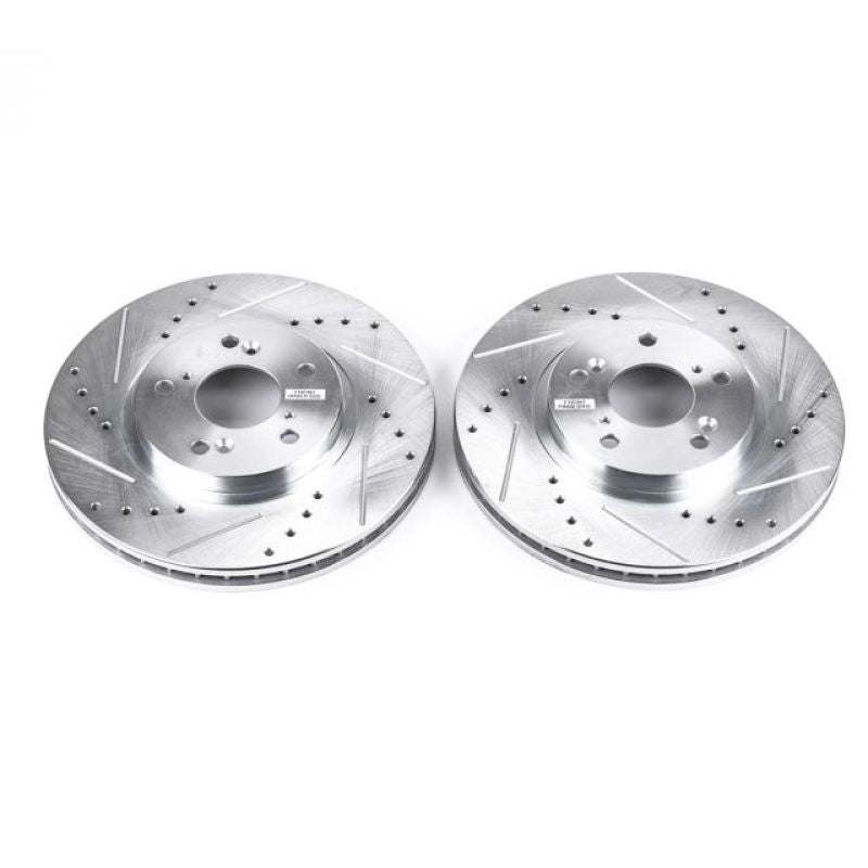 Power Stop 01-03 Acura CL Front Evolution Drilled & Slotted Rotors - Pair