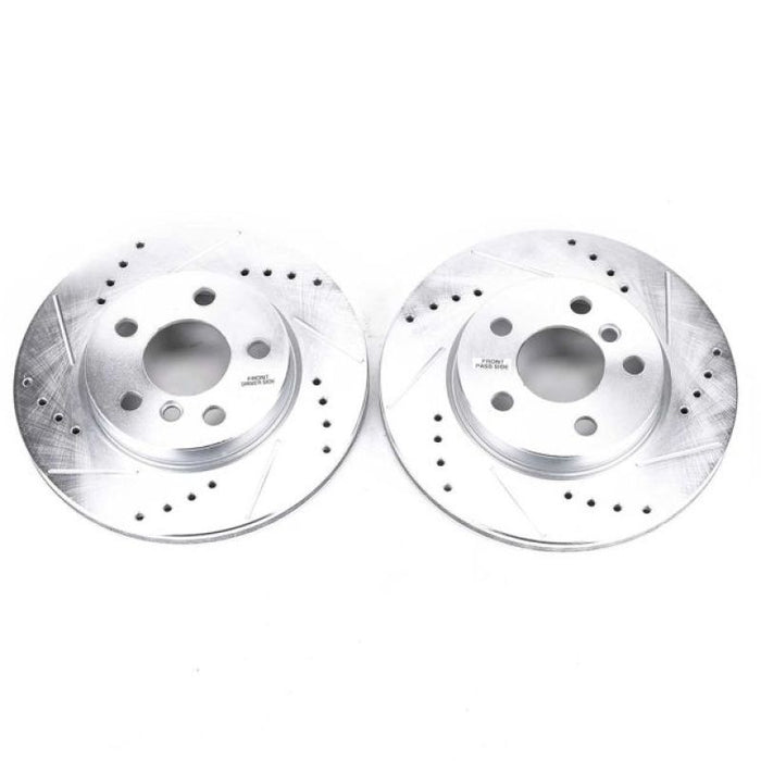 Power Stop 14-19 Mini Cooper Front Evolution Drilled & Slotted Rotors - Pair