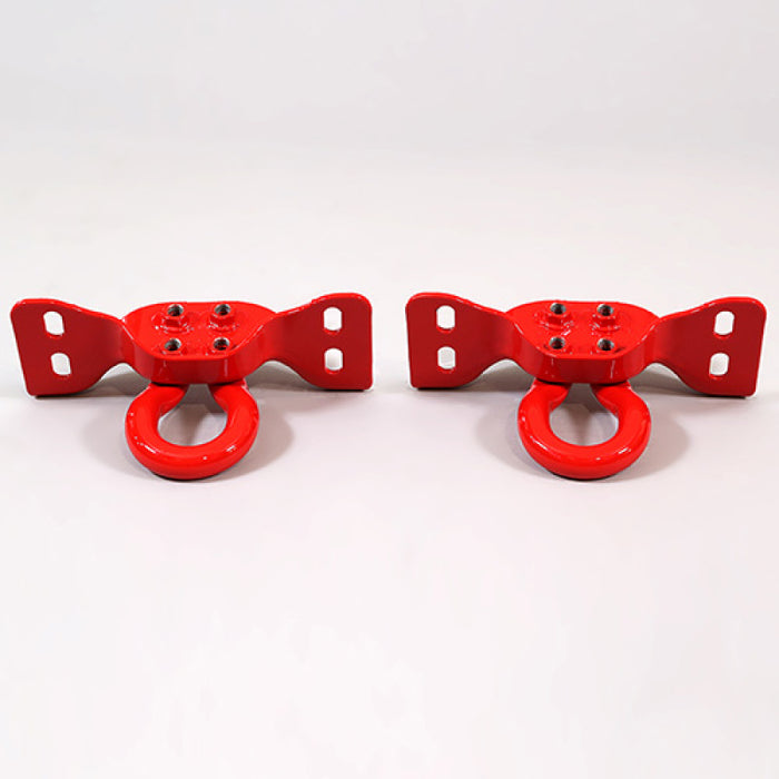 Ford Racing 17-22 Super Duty Tow Hooks - Red (Pair)