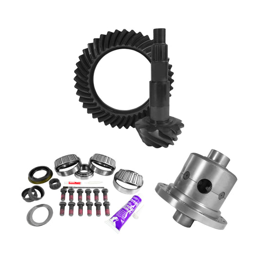 Yukon 11.5in AAM 4.56 Rear Ring & Pinion Install Kit Positraction 4.125in OD Pinion Bearing