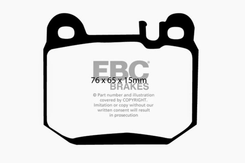 EBC 00-01 Mercedes-Benz M-Class (ML) ML430 4.3 Ultimax2 Rear Brake Pads