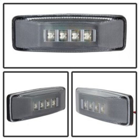 xTune Dodge Ram 94-02 Dually 2 Red LED+2 Amber LED Fender Lights 4pcs Clear ACC-LED-DR94-FE-C