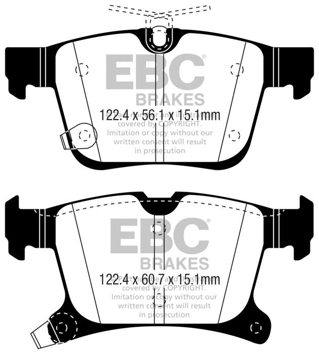 EBC 2016+ Chrysler Pacifica (RU) 3.6L Ultimax2 Rear Brake Pads