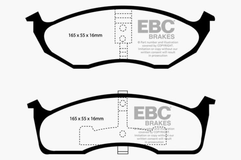 EBC 99-04 Chrysler 300M 3.5 Ultimax2 Front Brake Pads