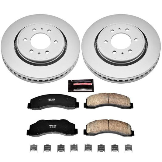 Power Stop 10-18 Ford Expedition Front Z17 Evolution Geomet Coated Brake Kit