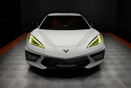 Oracle 20-21 Chevy Corvette C8 RGB+A Headlight DRL Kit - ColorSHIFT w/ Simple Cntrl