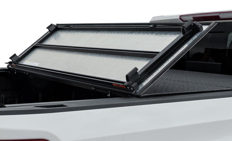 Access LOMAX Pro Series Tri-Fold Cover 04-18 Ford F-150 5ft 6in Short Bed Black Diamond Mist