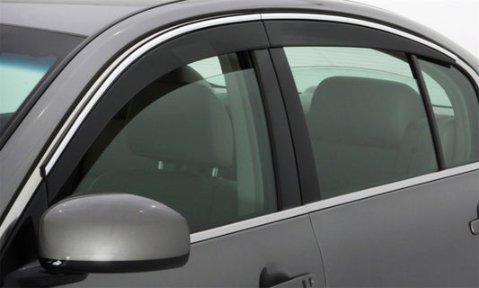 AVS Low Profile Ventvisor Deflector - Smoke W/Chrome Trim