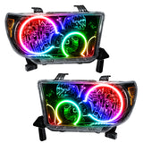 Oracle 07-11 Toyota Tundra Pre-Assembled Headlights- Blk Housing - w/ Simple Cntrl