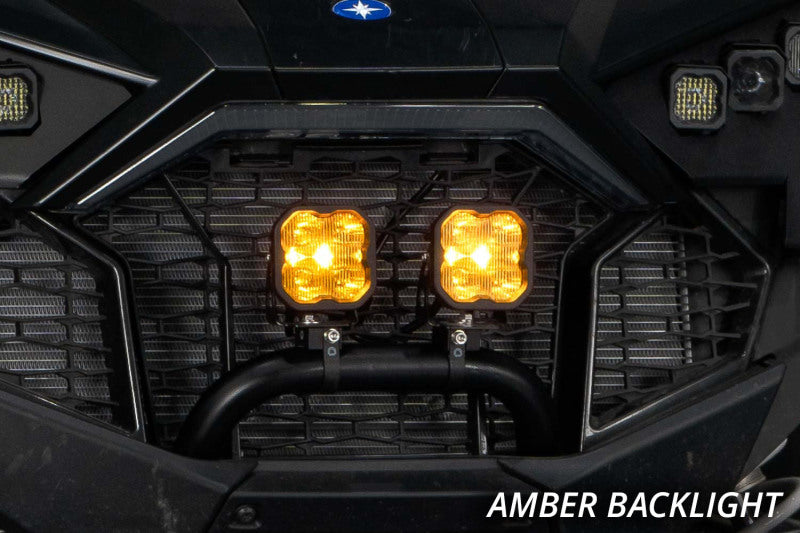 Diode Dynamics SS3 LED Bumper 1 1/2 In Roll Bar Kit Sport - Yellow SAE Fog (Pair)