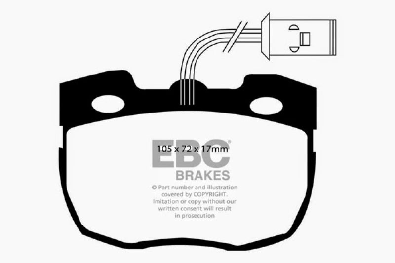 EBC 95-96 Land Rover Discovery (Series 1) 3.9 Yellowstuff Front Brake Pads