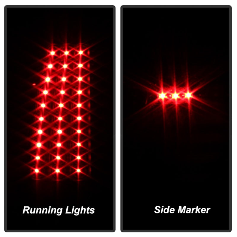 xTune Chevy Silverado 1500/2500/3500 99-02 LED Tail Lights Black ALT-ON-CS99-LED-BK