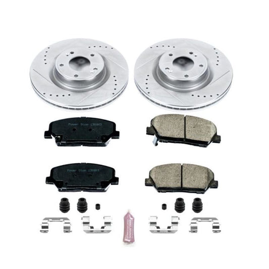 Power Stop 10-16 Hyundai Genesis Coupe Front Z23 Evolution Sport Brake Kit