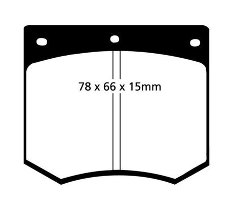 EBC 75-86 Ac 3000 3.0 Yellowstuff Front Brake Pads