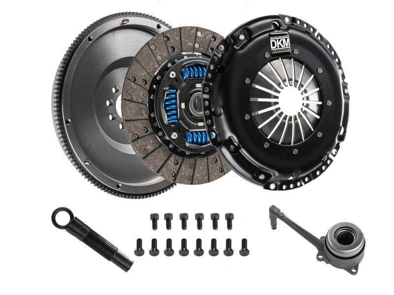 DKM Clutch 2.0 VW/Audi A3 TSI 8 Bolt Sprung Organic MB Clutch w/Steel Flywheel (440 ft/lbs Torque)