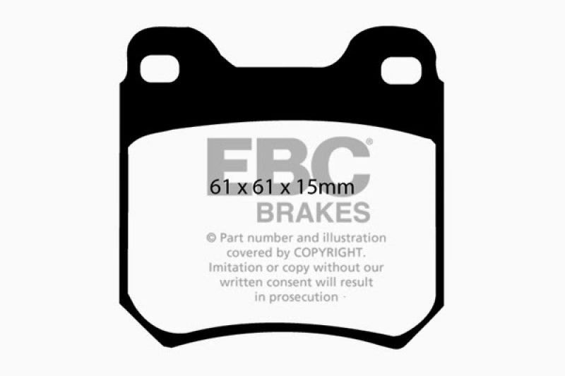 EBC 97-01 Cadillac Catera 3.0 Redstuff Rear Brake Pads