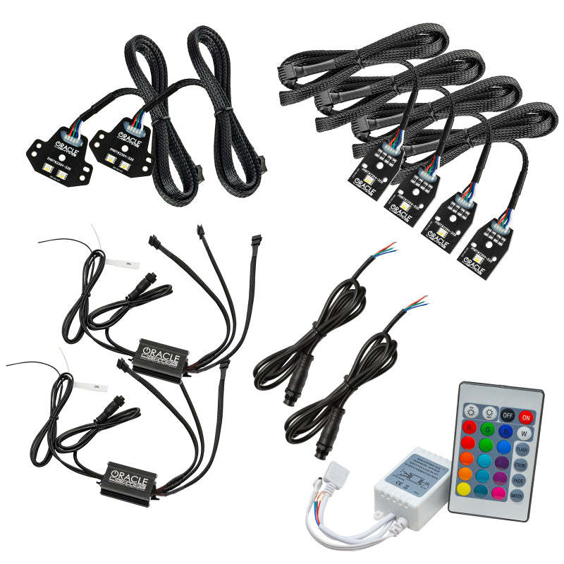 Oracle 15-21 Dodge Charger RGB+W DRL Headlight DRL Kit - ColorSHIFT w/ Simple Cntrl