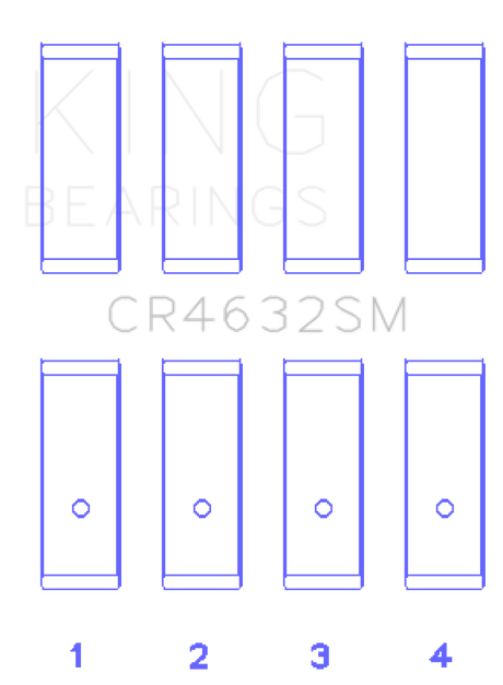 King Engine Bearings Nissan HR15/16DE (Size STD) Rod Bearing Set