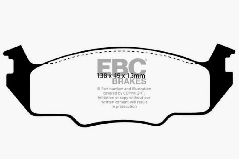 EBC 80-84 Volkswagen Golf 1.6 Greenstuff Front Brake Pads