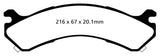 EBC 01-05 Chevrolet Silverado 3500 (2WD) Yellowstuff Rear Brake Pads