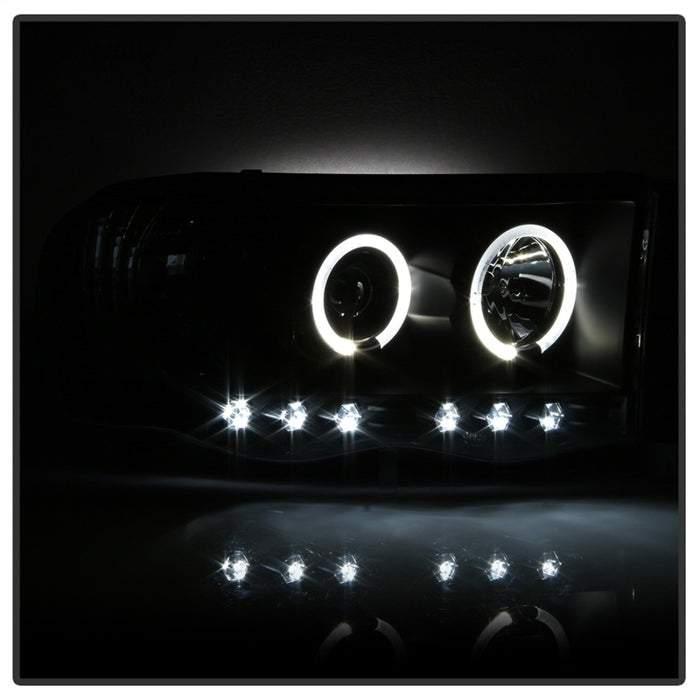 Spyder Dodge Ram 1500 02-05/Ram 2500 03-05 Projector Headlights LED Halo LED Blk PRO-YD-DR02-HL-BK