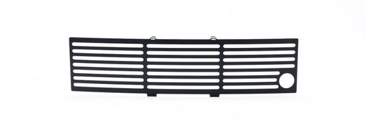 Putco 11-14 Ford F-150 - EcoBoost Bumper Grille Inserts - SS - Black Bar w/ Heater Plug Opening