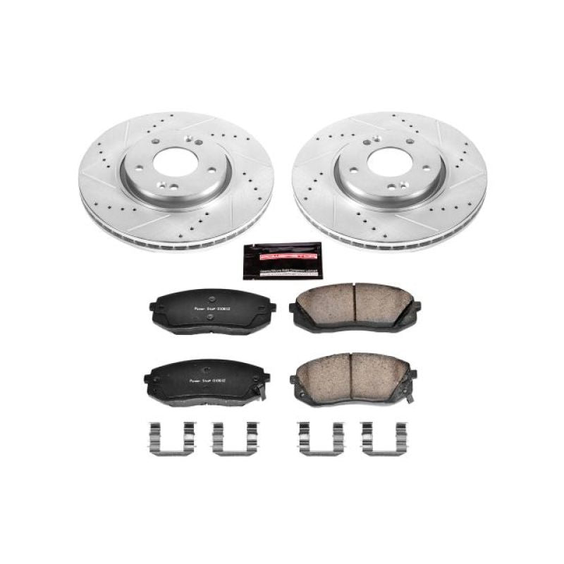 Power Stop 12-16 Kia Sportage Front Z23 Evolution Sport Brake Kit