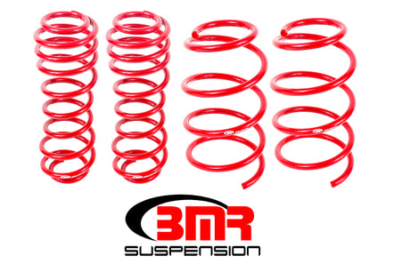 BMR 05-14 S197 Mustang GT Drag Version Lowering Springs (Set Of 4) - Red BMR Suspension