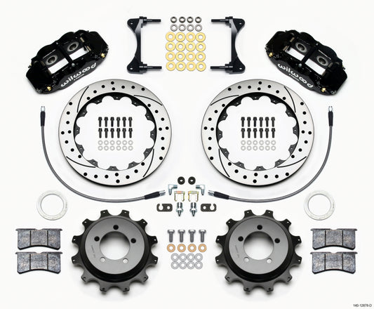 Wilwood Narrow Superlite 4R Rear Kit 12.88in Drilled 99-05 WRX / 99-07 Impreza