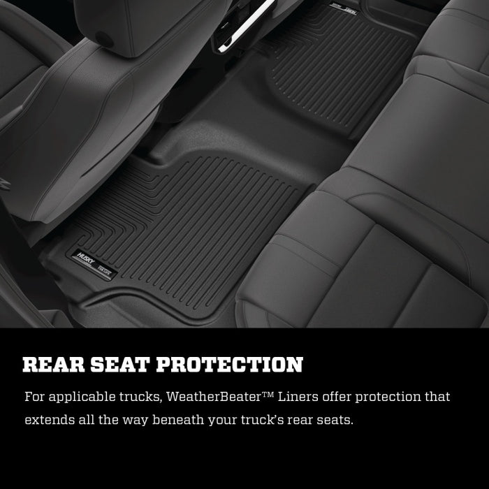 Husky Liners 2015 GM Escalade/Tahoe/Yukon WeatherBeater Black 3rd Seat (Bench 2nd) Floor Liner