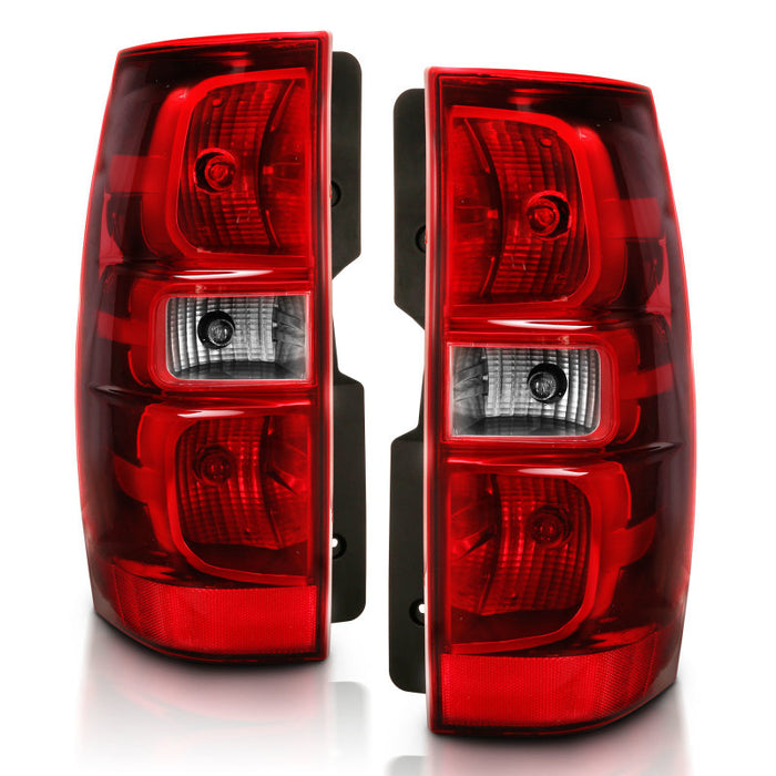 ANZO 2007-2014 Chevy Tahoe Taillight Red/Clear Lens (OE Replacement)