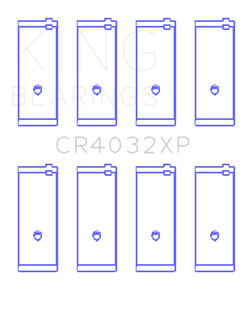 King Engine Bearings Toyota 4AGE 4AGZE 16V 1.6L (Size STDX) Performance Rod Bearing Set