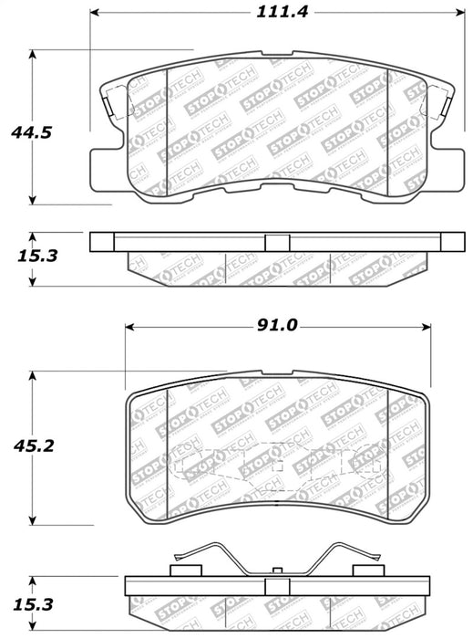 StopTech Street Select Brake Pads - Front