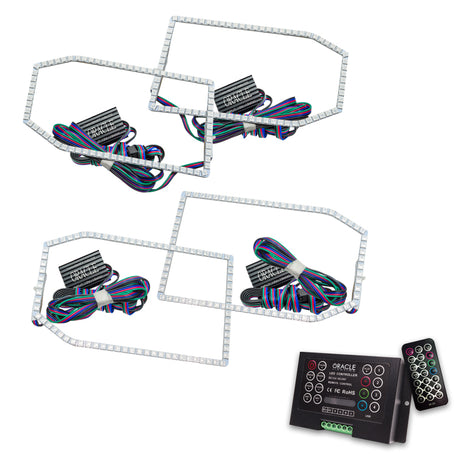 Oracle Chevy Silverado 14-15 Halo Kit Non-Projector Style - ColorSHIFT w/ 2.0 Cntrl