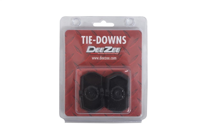 Deezee Universal Cargo Management Hex Channel Tie Downs (Black)