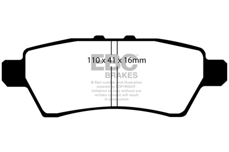 EBC 08-12 Nissan Pathfinder Bluestuff Rear Brake Pads