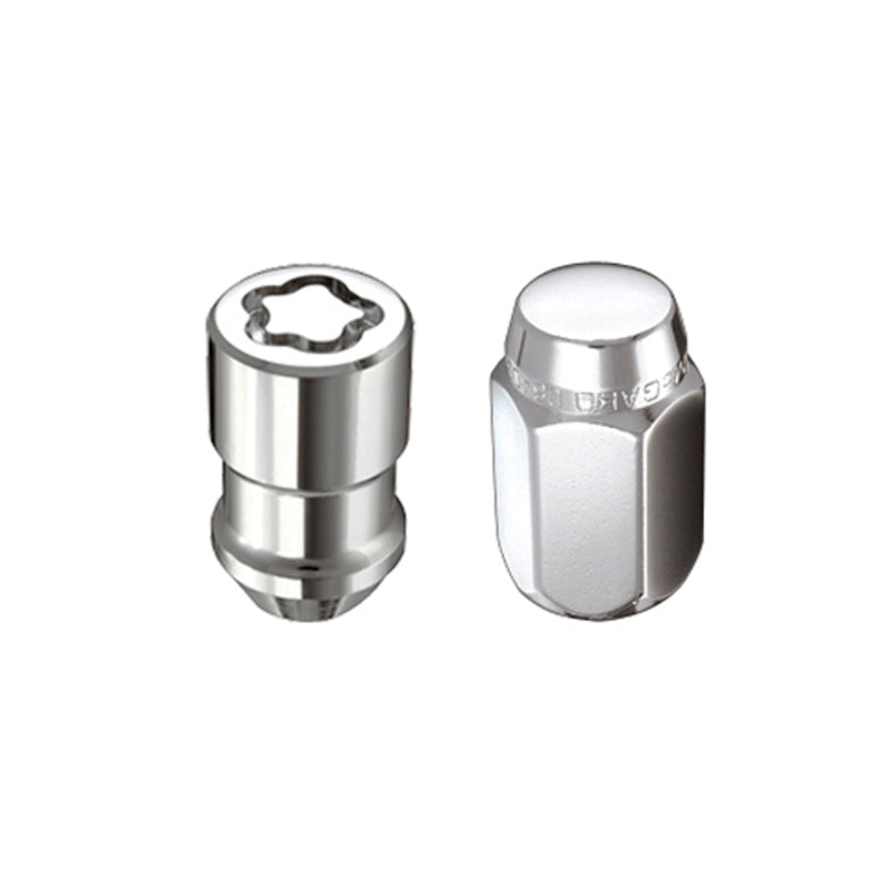 McGard 4 Lug Hex Install Kit w/Locks (Cone Seat Nut) M12X1.5 / 13/16 Hex / 1.5in. Length - Chrome