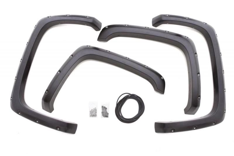 Lund 11-16 Ford F-250 Super Duty RX-Rivet Style Smooth Elite Series Fender Flares - Black (4 Pc.)