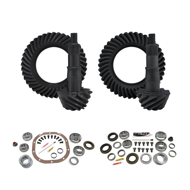 Yukon Gear & Install Kit Package for 15-19 Ford F150 8.8in Front & Rear 3.73 Ratio