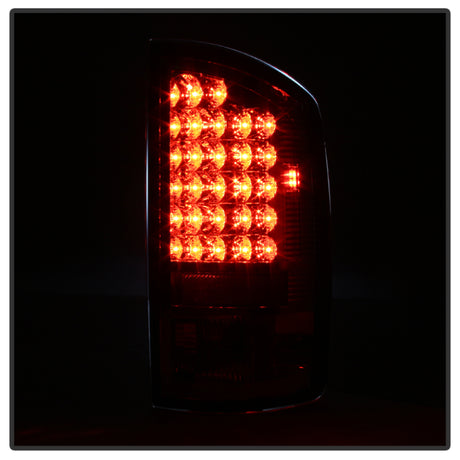Spyder Dodge Ram 02-06 1500/Ram 2500/3500 03-06 LED Tail Light Red Clear ALT-YD-DRAM02-LED-RC