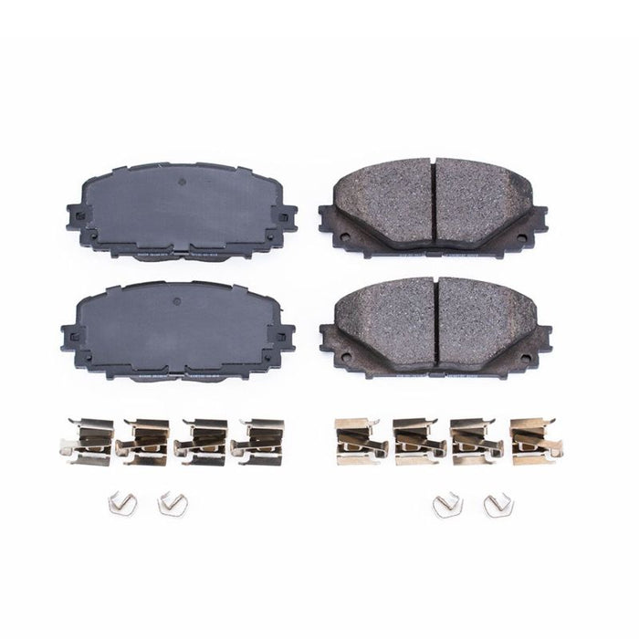 Power Stop 12-18 Toyota Yaris Front Z17 Evolution Ceramic Brake Pads w/Hardware