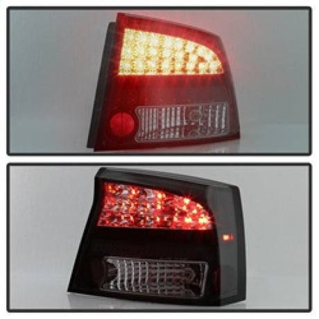 Spyder 06-08 Dodge Charger LED Tail Lights - Black Smoke ALT-YD-DCH05-LED-BSM