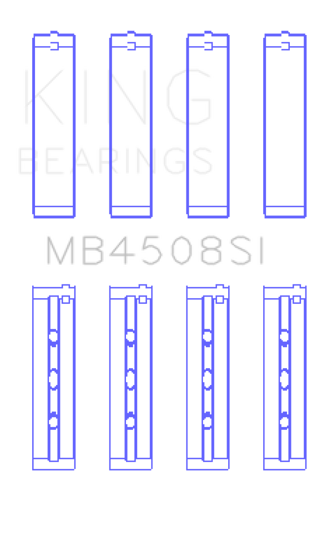 King Engine Bearings Acura J30A/J32A/J35A/J35Z Performance Main Bearing Set - Size STD